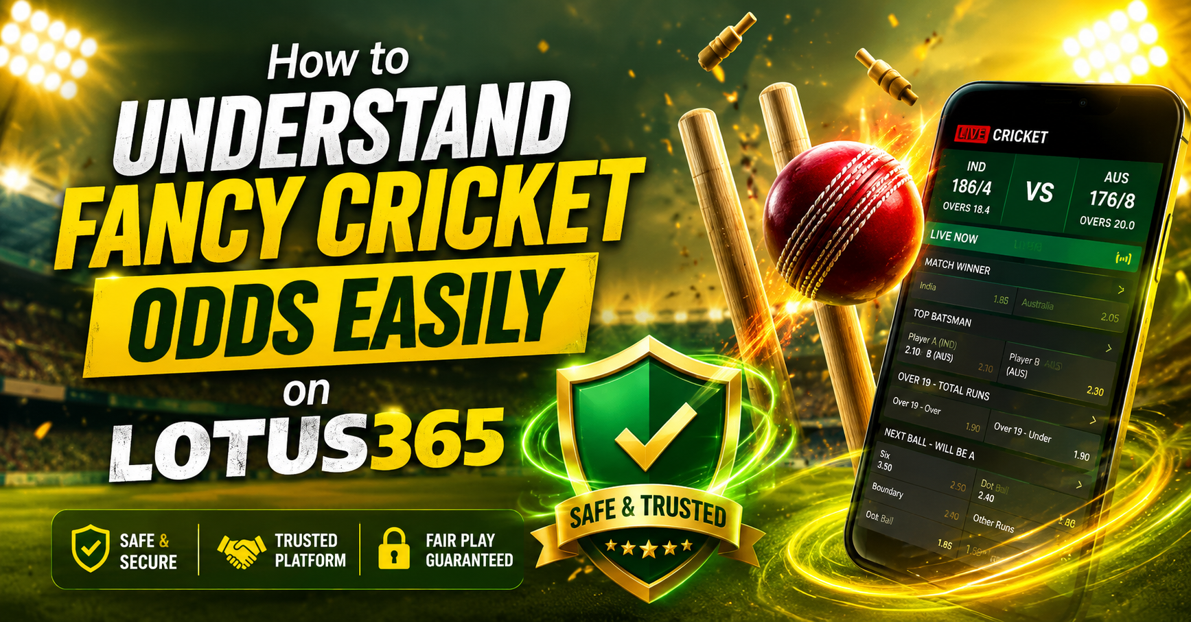 How to Understand Fancy Cricket Odds Easily on Lotus365