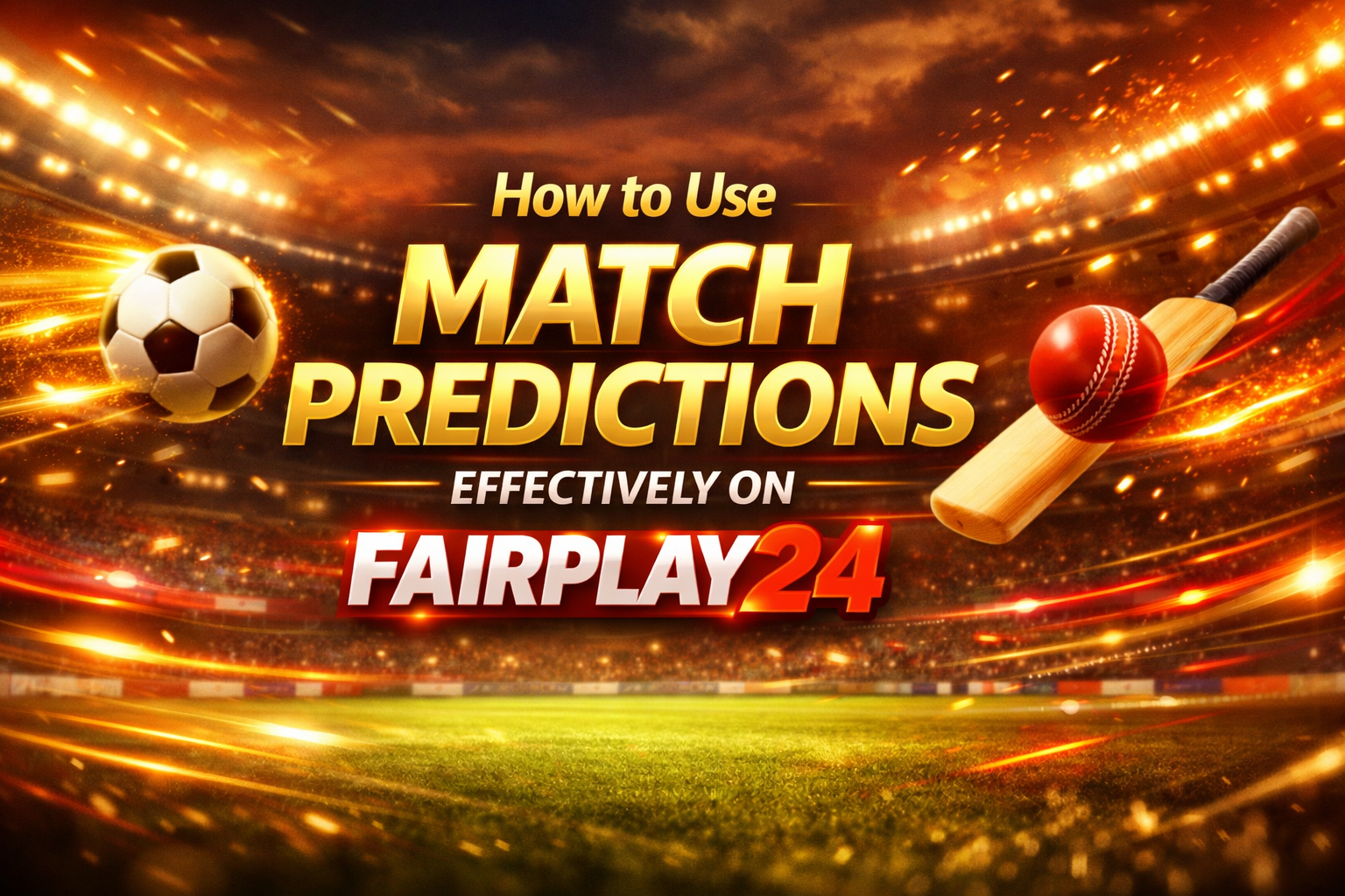 How to Use Match Predictions Effectively on Fairplay24