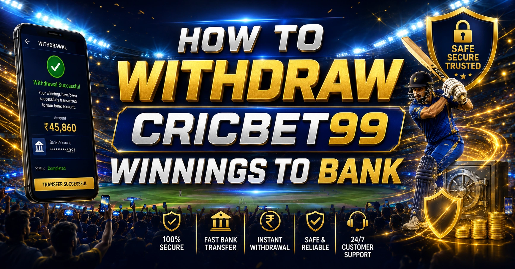 How to Withdraw Cricbet99 Winnings to Bank
