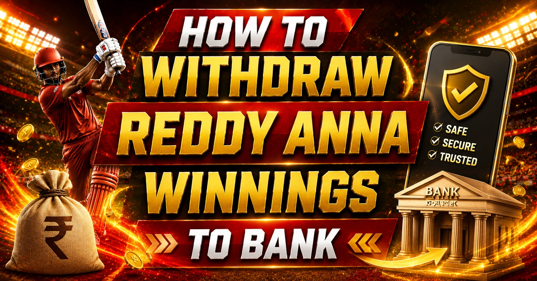 How to Withdraw Reddy Anna Winnings to Bank