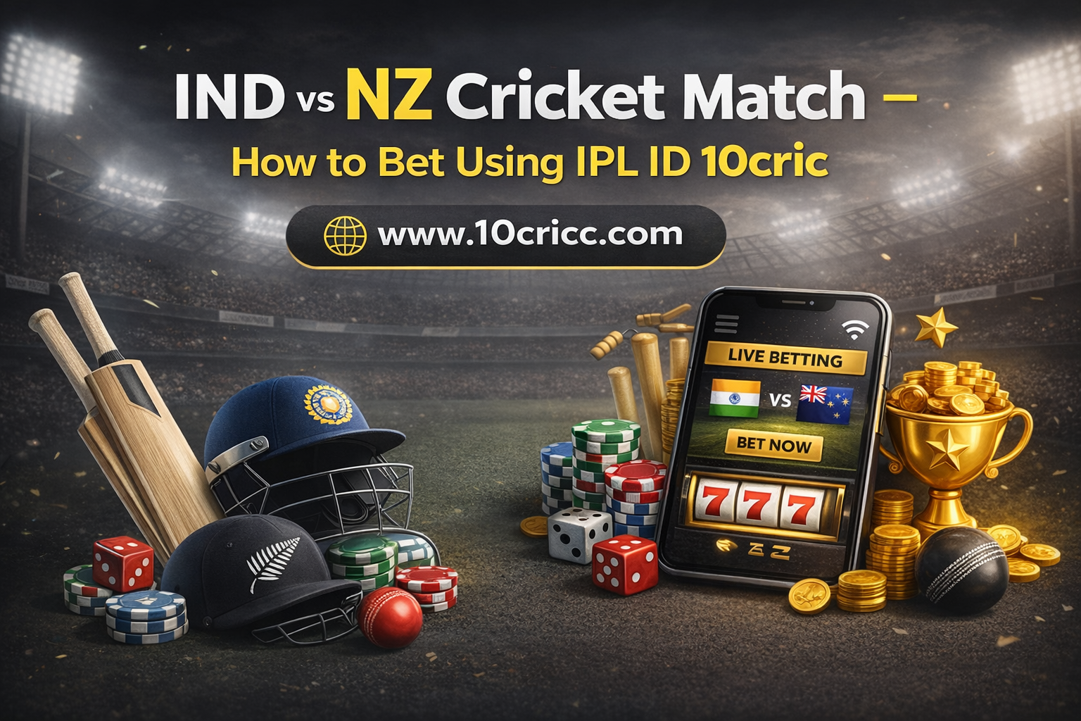 IND vs NZ Cricket Match – How to Bet Using IPL ID 10cric 