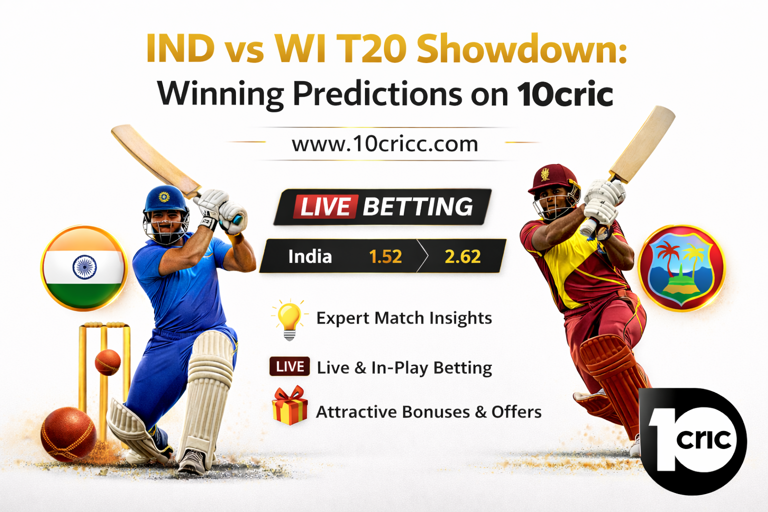 IND vs WI T20 Showdown: Winning Predictions on 10cric 