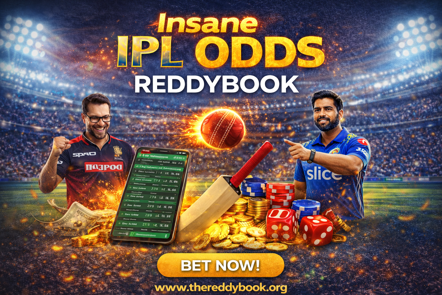 Insane IPL Odds You Can’t Miss on Reddybook