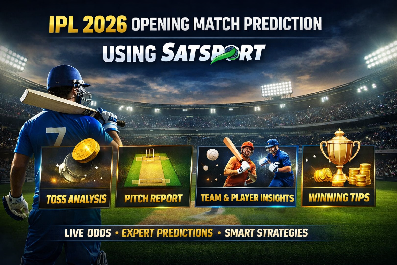 IPL 2026 Opening Match Prediction Using Satsport – Expert Toss Analysis & Winning Tips