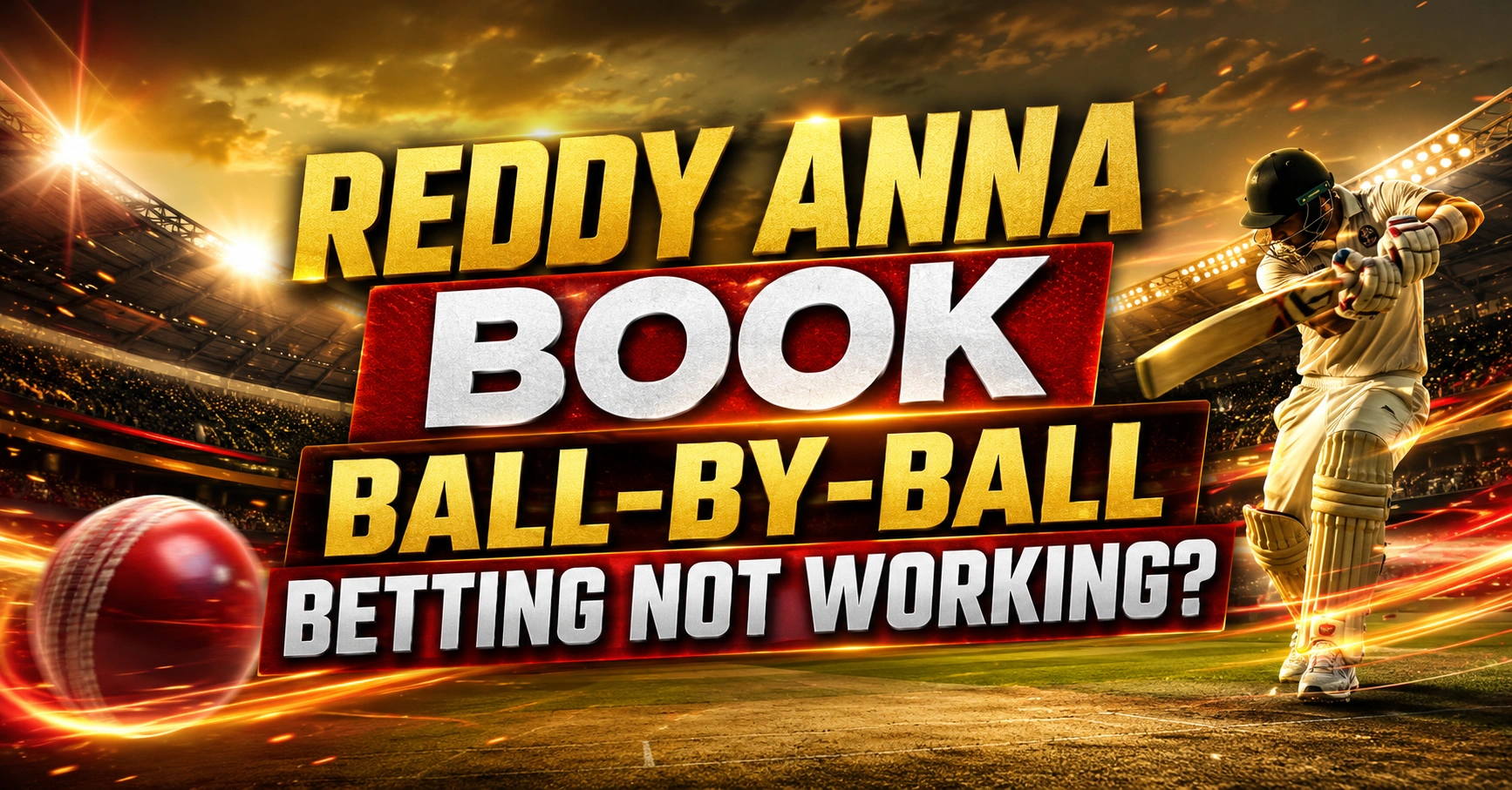 Is Reddy Anna Book Ball-by-Ball Betting Not Working? Easy Fixes