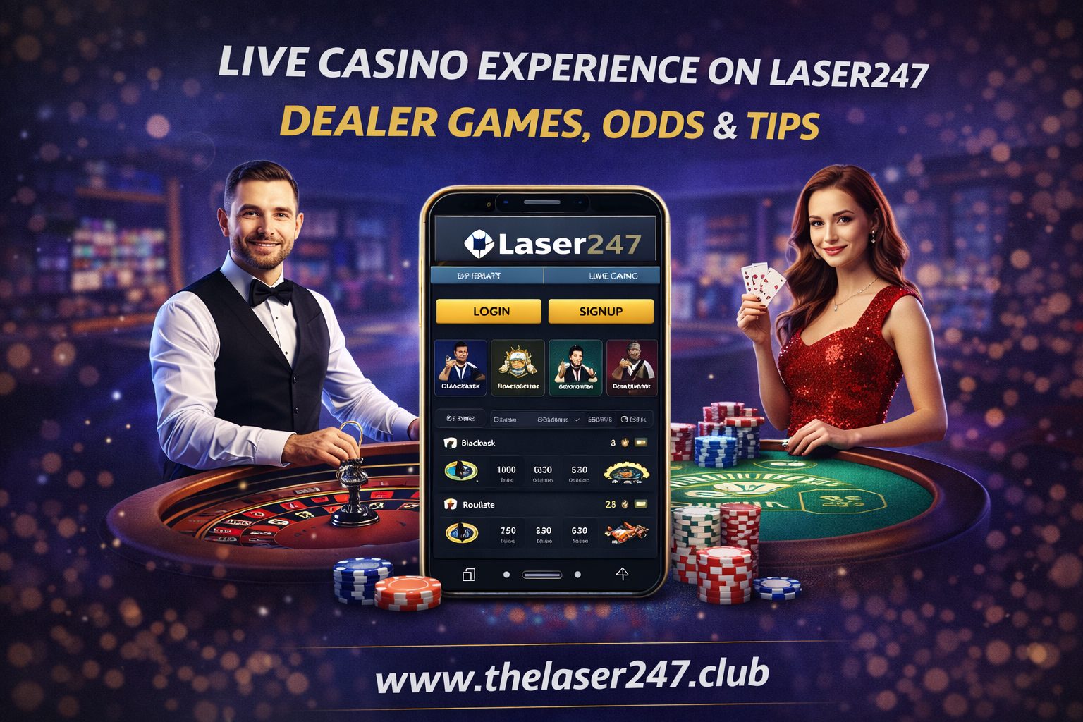 Live Casino Experience on Laser247: Dealer Games, Odds & Tips