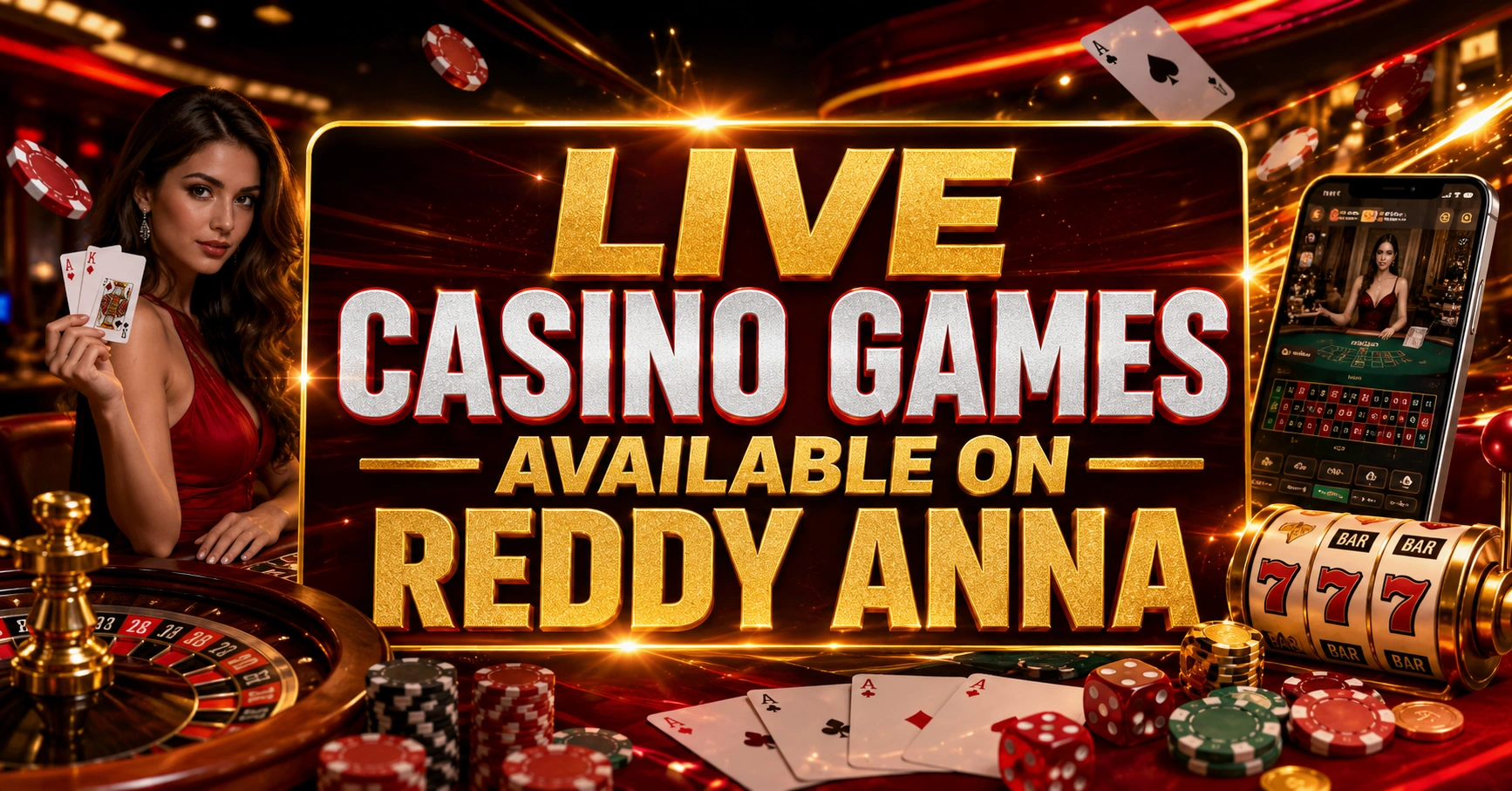 Live Casino Games Available on Reddy Anna