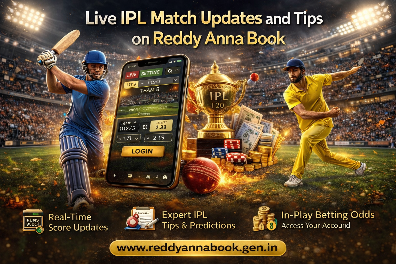 Live IPL Match Updates and Tips on Reddyannabook