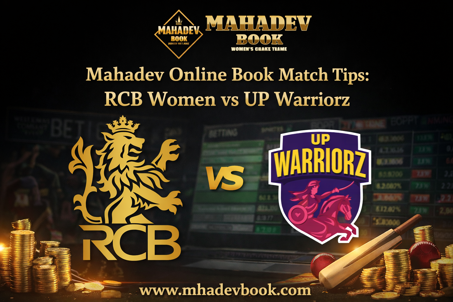 Mahadev Online Book Match Tips: RCB Women vs UP Warriorz