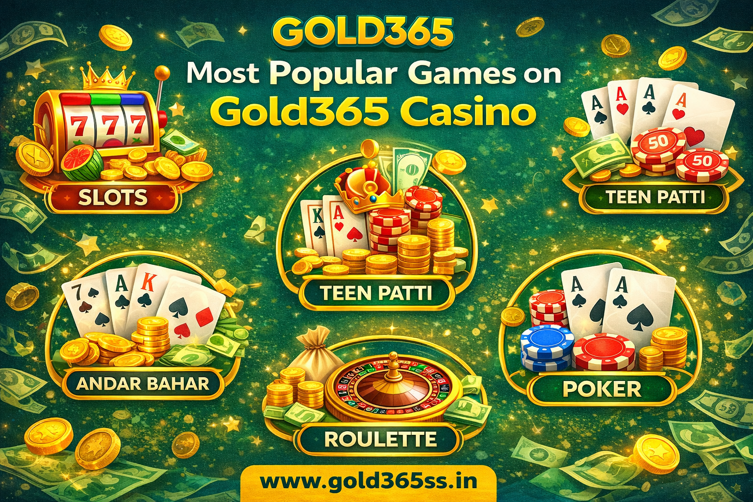 Most Popular Games on Gold365 Casino