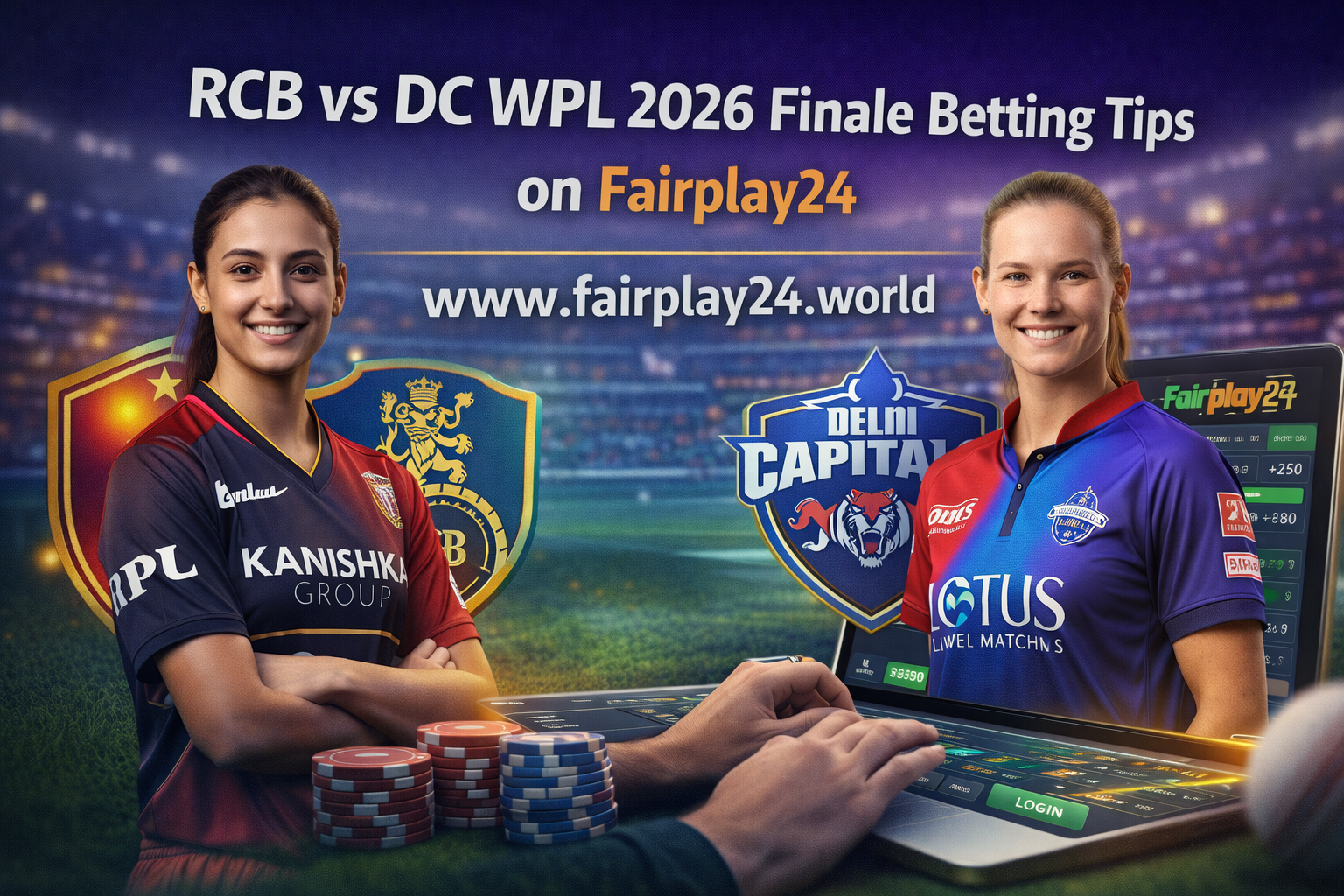 RCB vs DC WPL 2026 Finale Betting Tips on Fairplay24