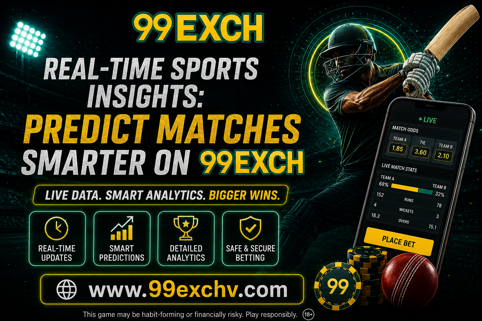 Real-Time Sports Insights: Predict Matches Smarter on 99Exch