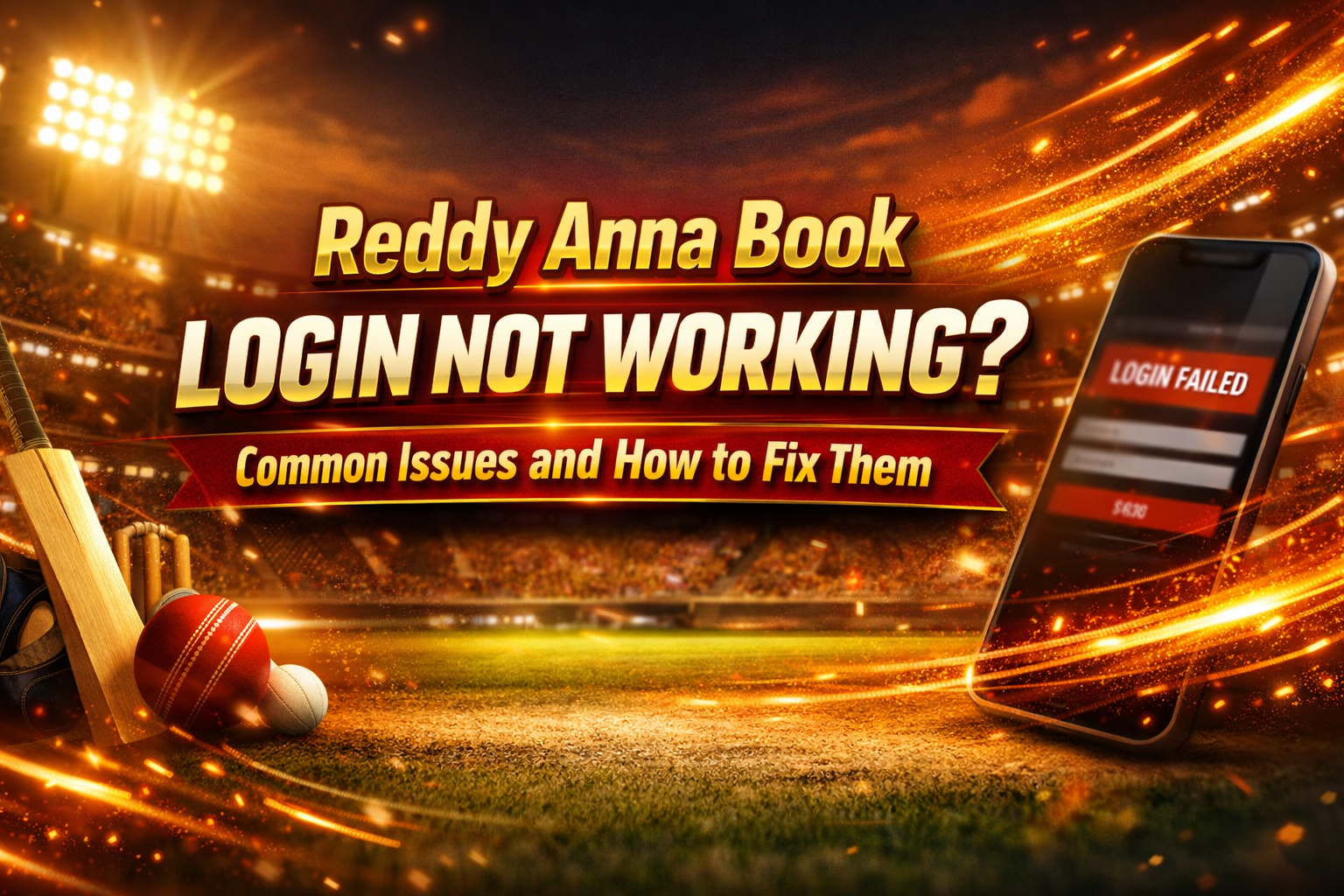 Reddy Anna Book Login Not Working? Common Issues and How to Fix Them