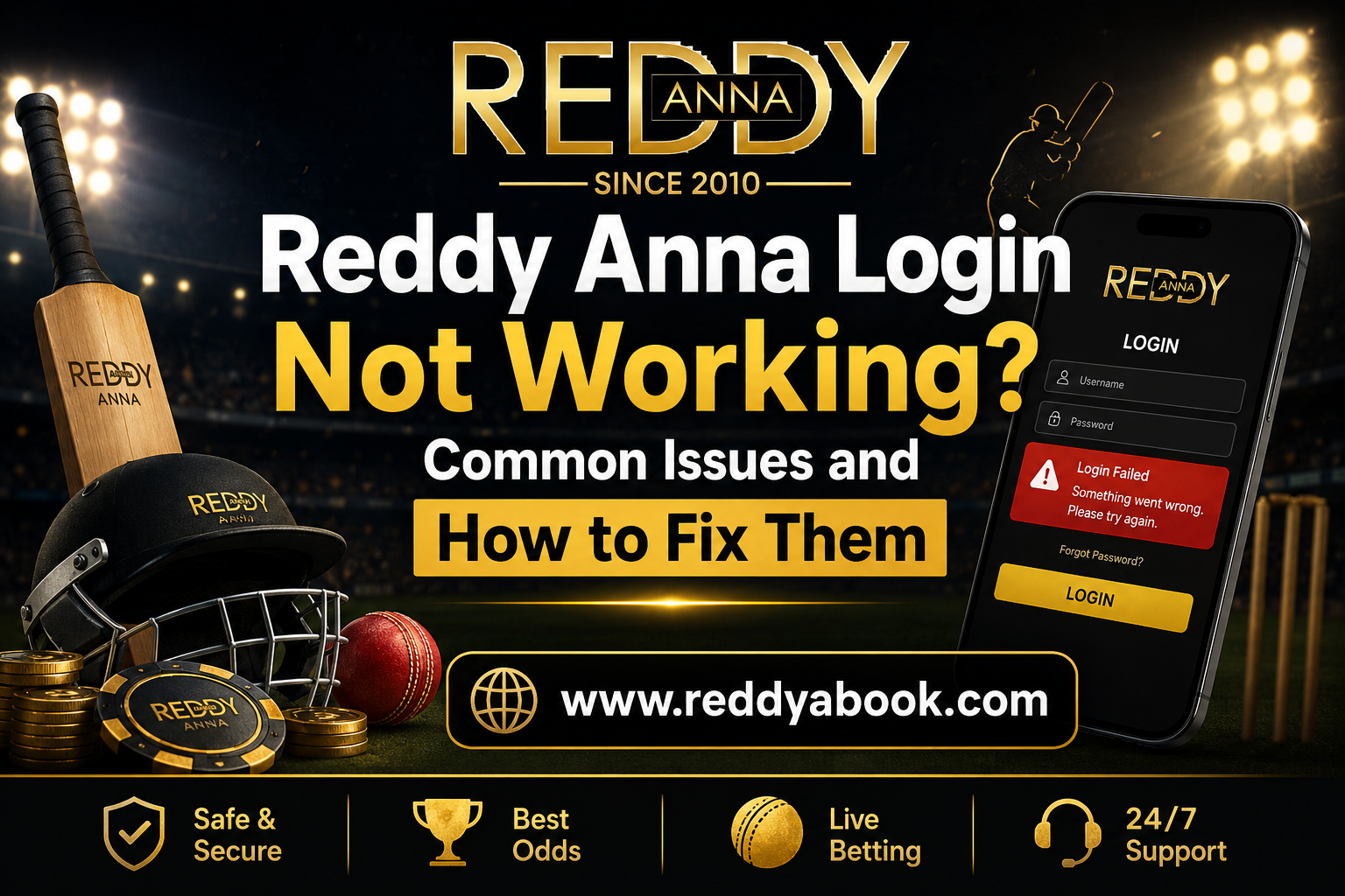 Reddy Anna Login Not Working? Common Issues and How to Fix Them