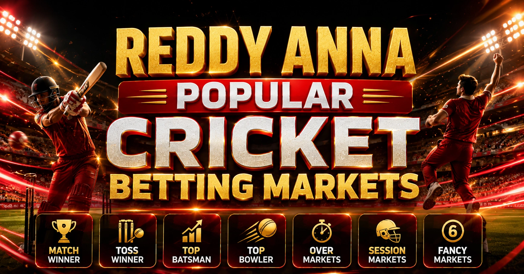 Reddy Anna Popular Cricket Betting Markets