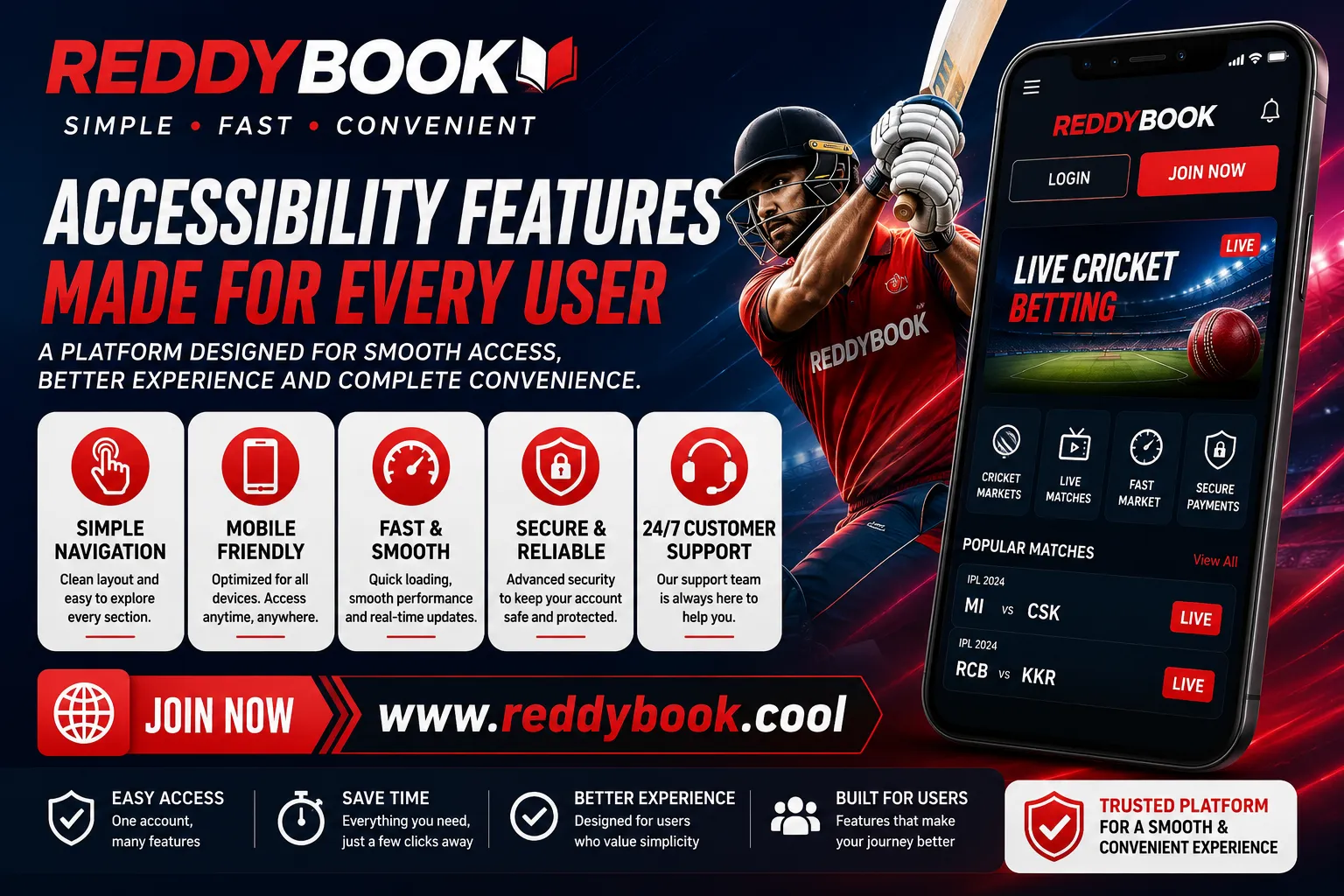 ReddyBook Accessibility Features: Simple, Fast, and Convenient