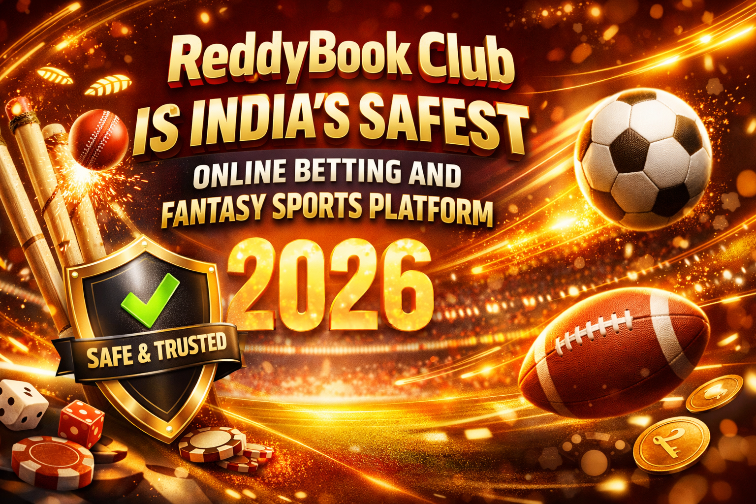 ReddyBook Club is India's safest online betting and fantasy sports platform