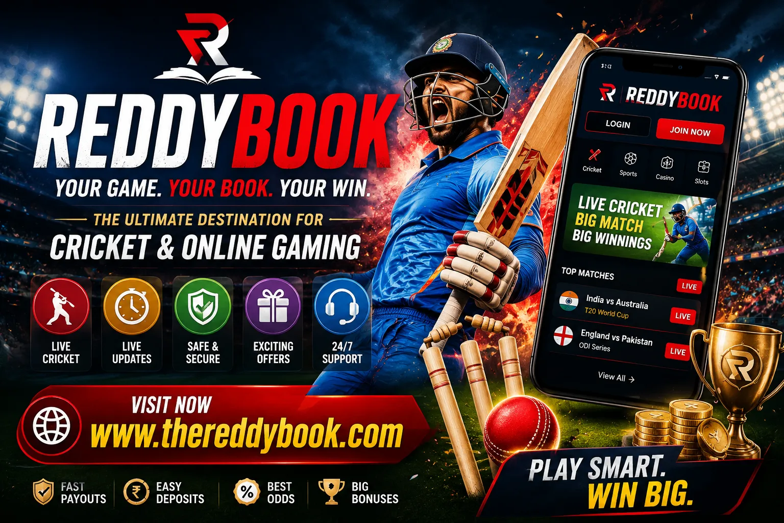Reddybook – The Ultimate Platform for Cricket Enthusiasts and Online Gaming Fans