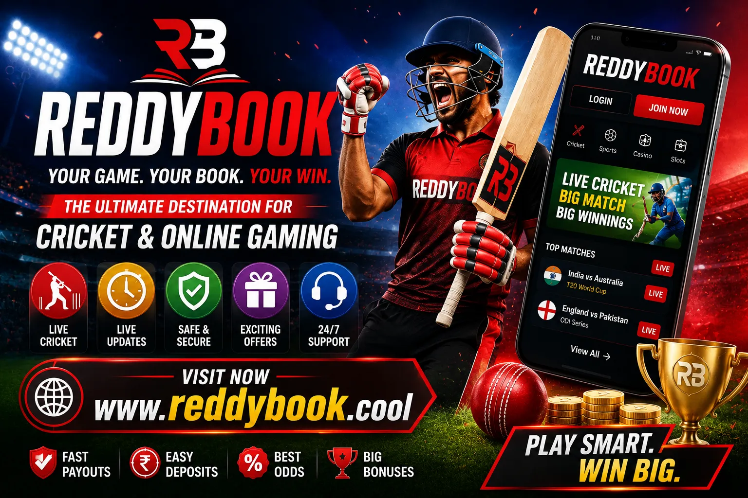 Reddybook – Your Trusted Destination for Cricket Entertainment and Digital Gaming
