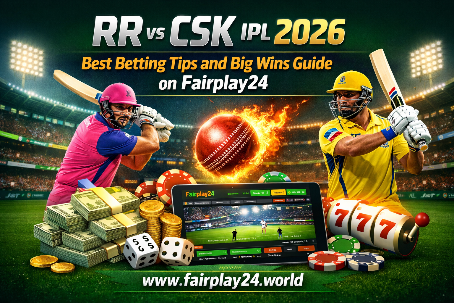 RR vs CSK IPL 2026: Best Betting Tips and Big Wins Guide on Fairplay24