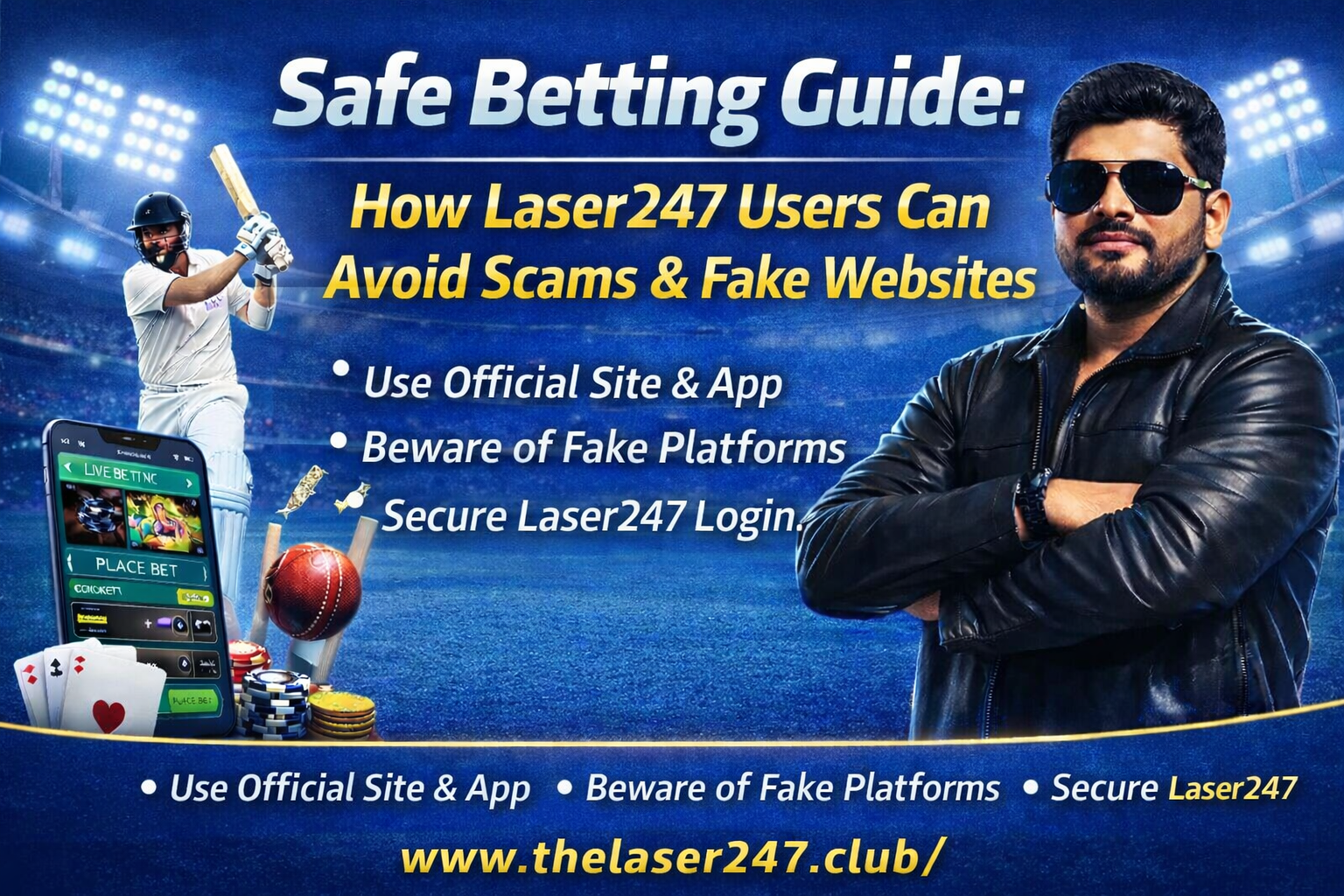 Safe Betting Guide: How Laser247 Users Can Avoid Scams & Fake Websites