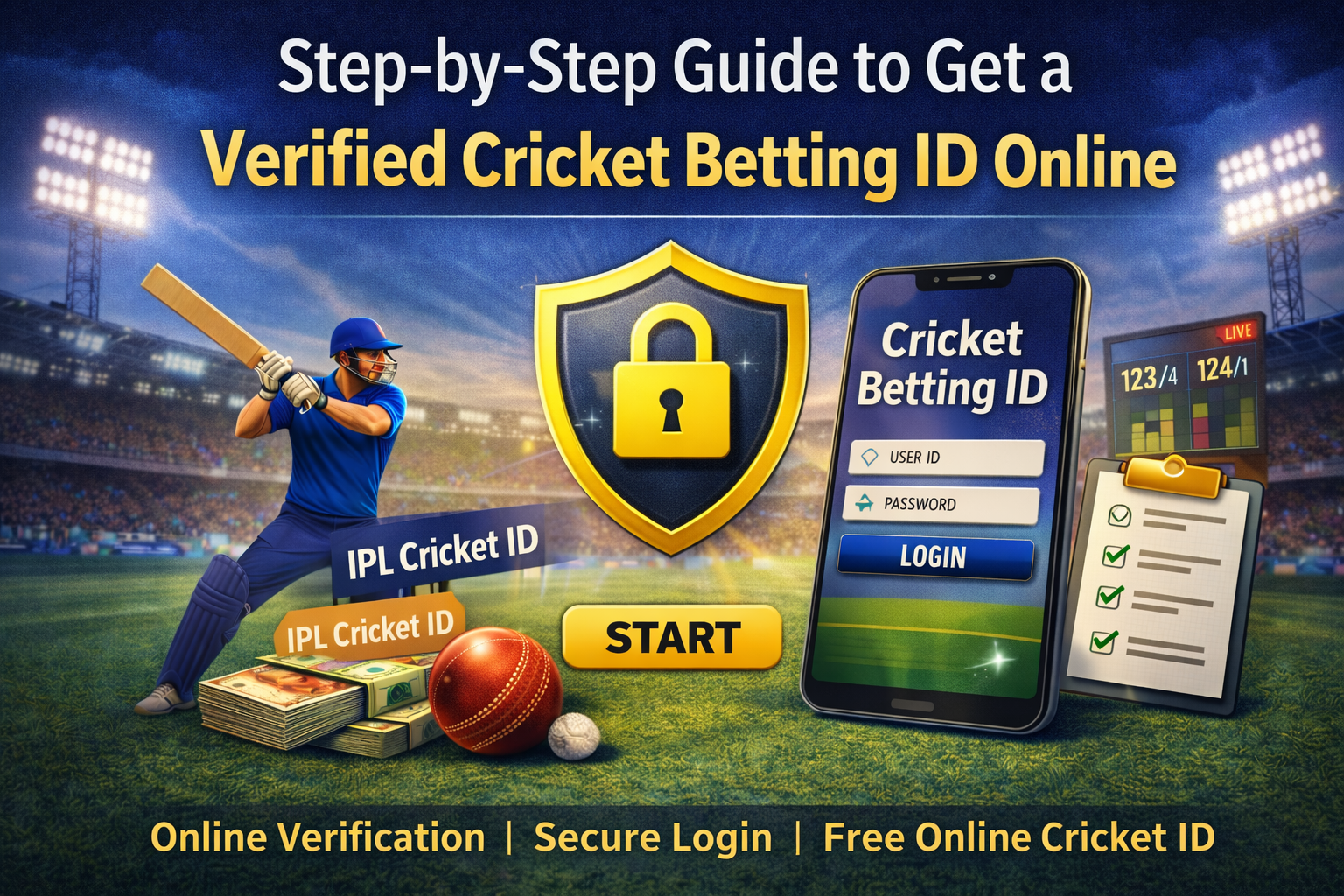 Step-by-Step Process to Get a Verified Cricket Betting ID Online