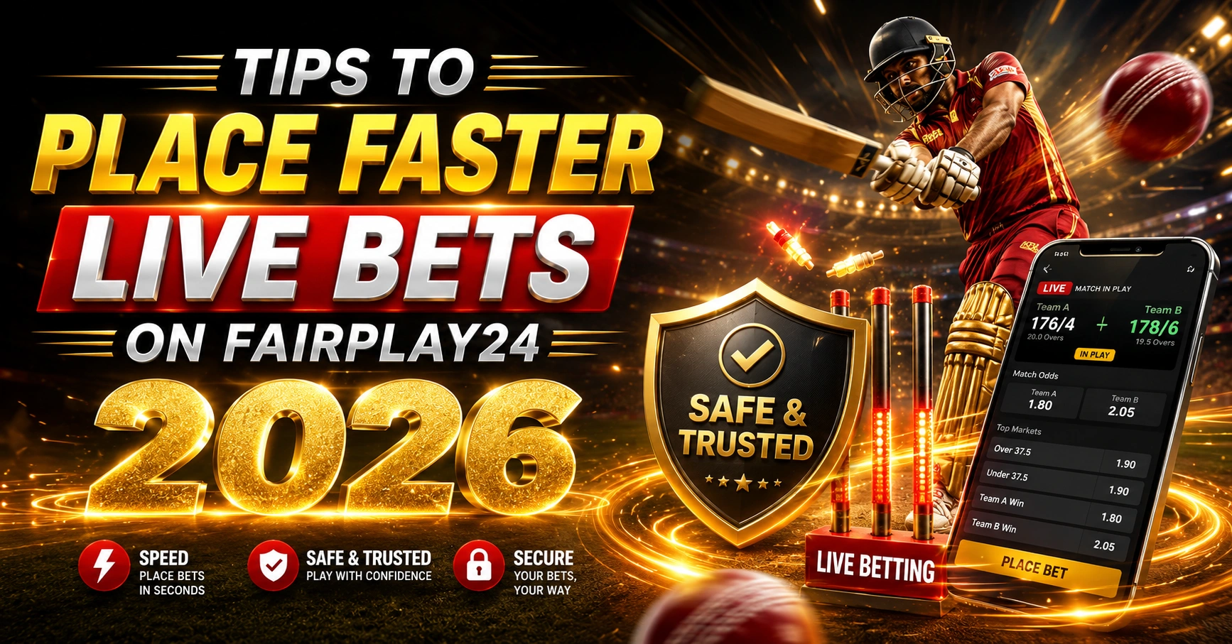 Tips to Place Faster Live Bets on Fairplay24