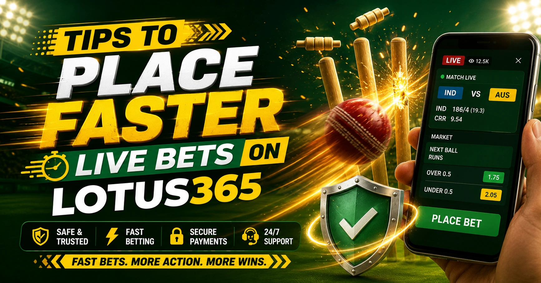 Tips to Place Faster Live Bets on Lotus365