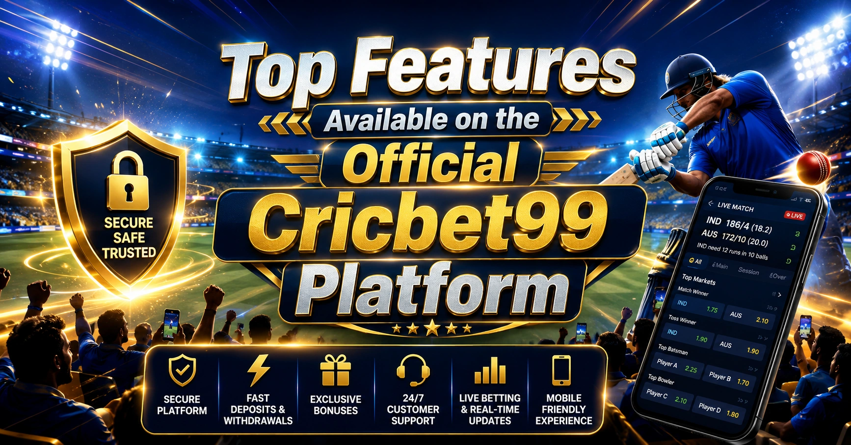 Top Features Available on the Official Cricbet99 Platform 