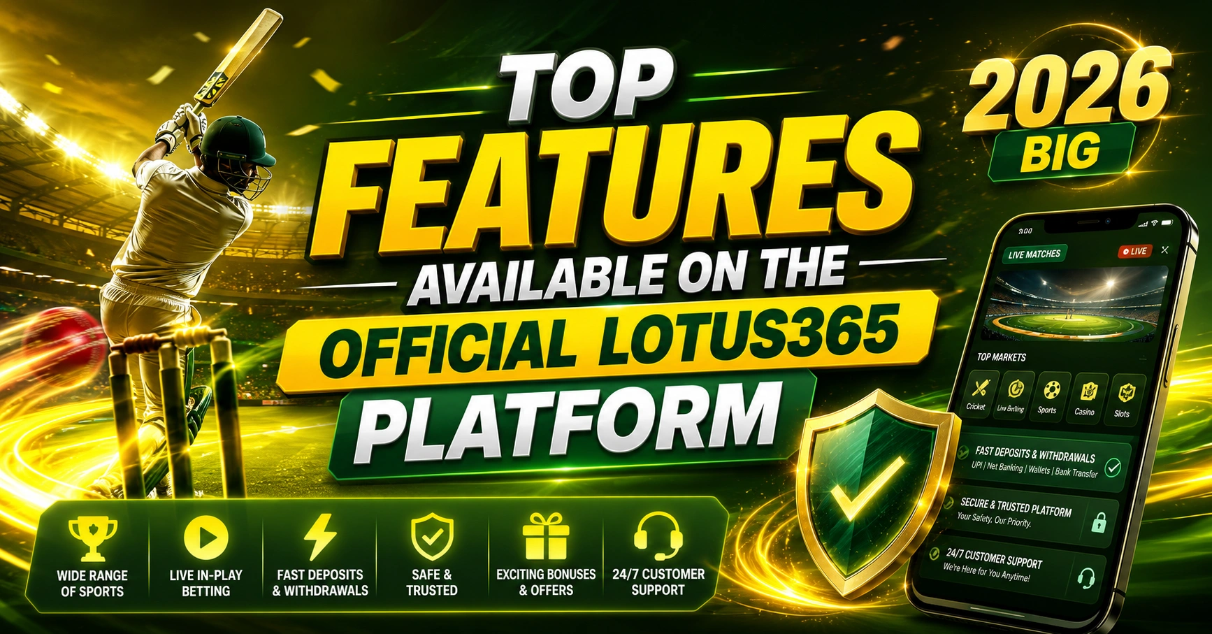 Top Features Available on the Official Lotus365 Platform