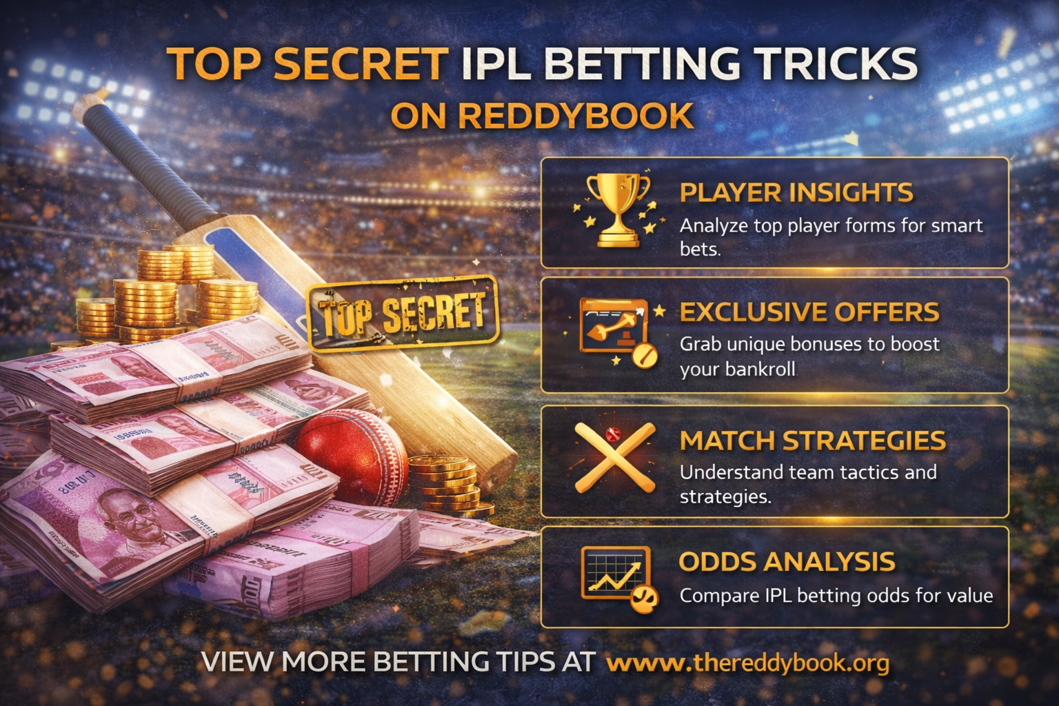 Top Secret IPL Betting Tricks on Reddybook