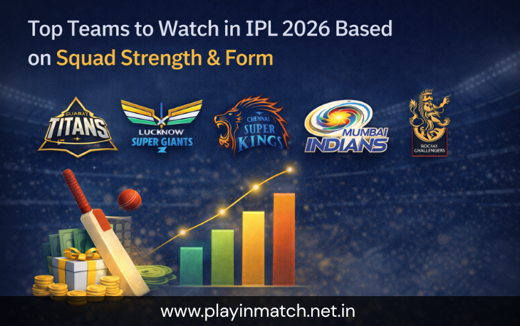 Top Teams to Watch in IPL 2026 Based on Squad Strength and Form on Playinmatch