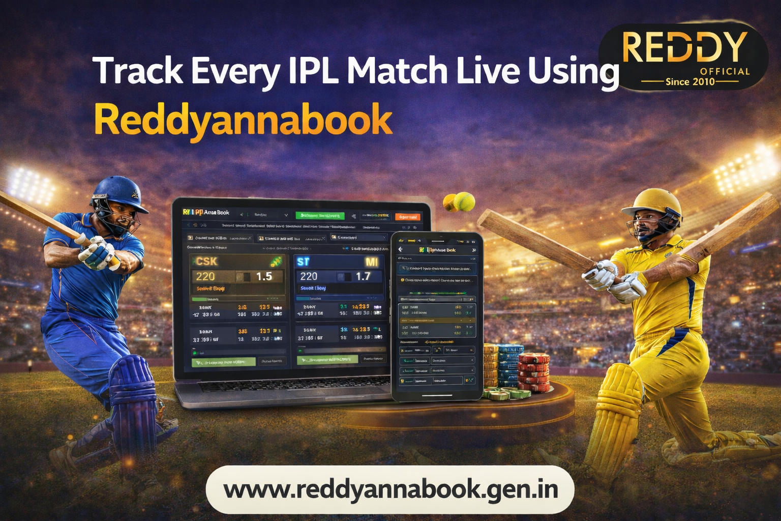 Track Every IPL Match Live Using Reddyannabook