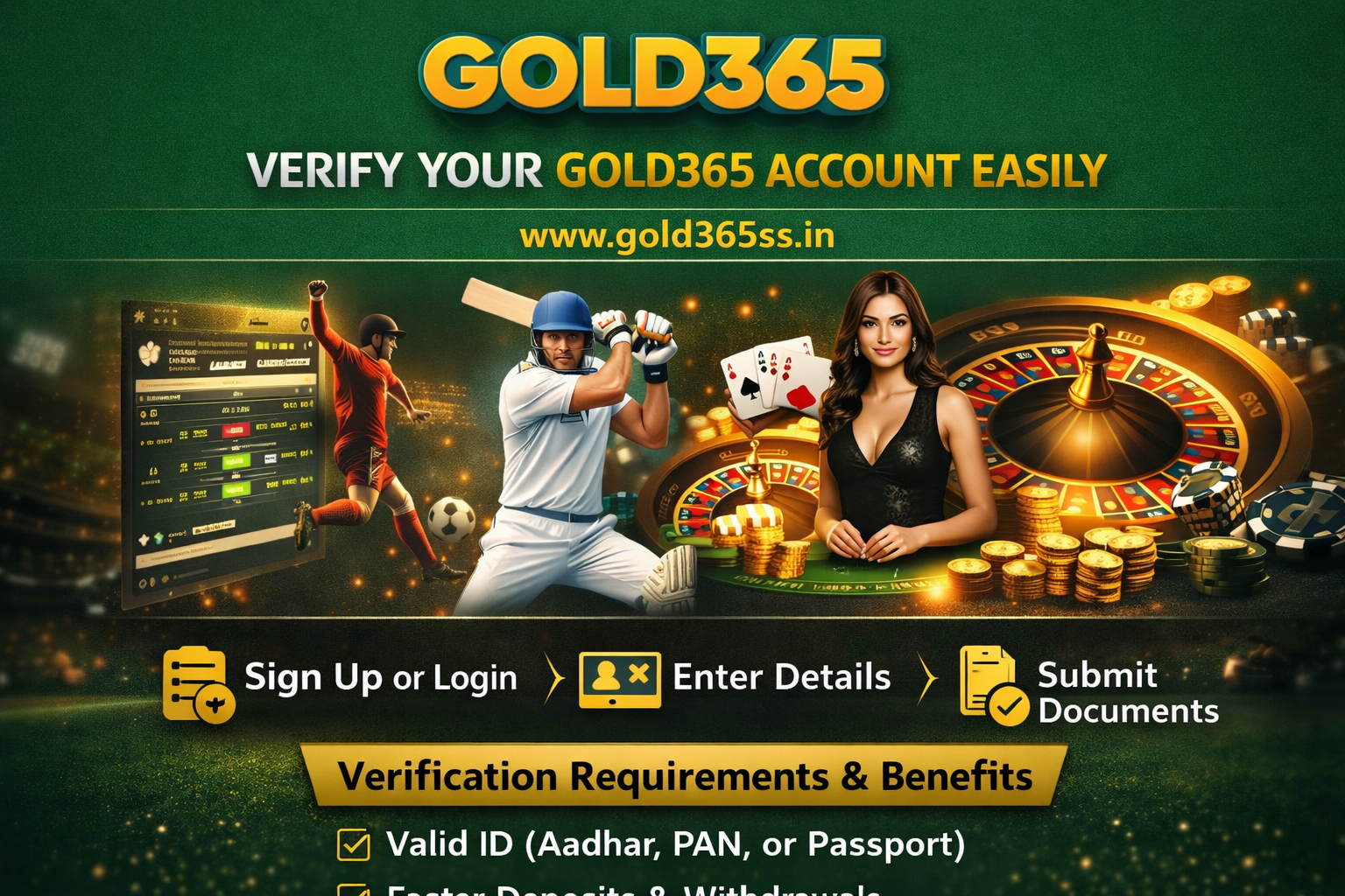 Verify Your Gold365 Account Easily