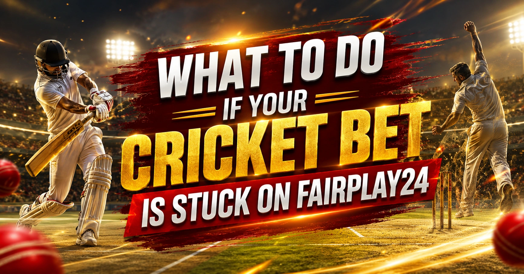 What to Do If Your Cricket Bet Is Stuck on Fairplay24