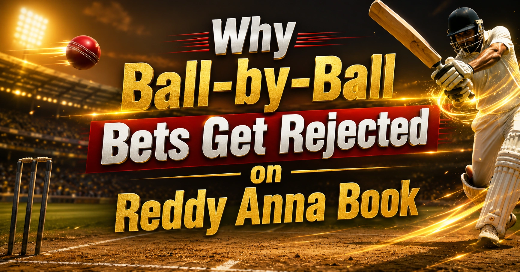 Why Ball-by-Ball Bets Get Rejected on Reddy Anna Book