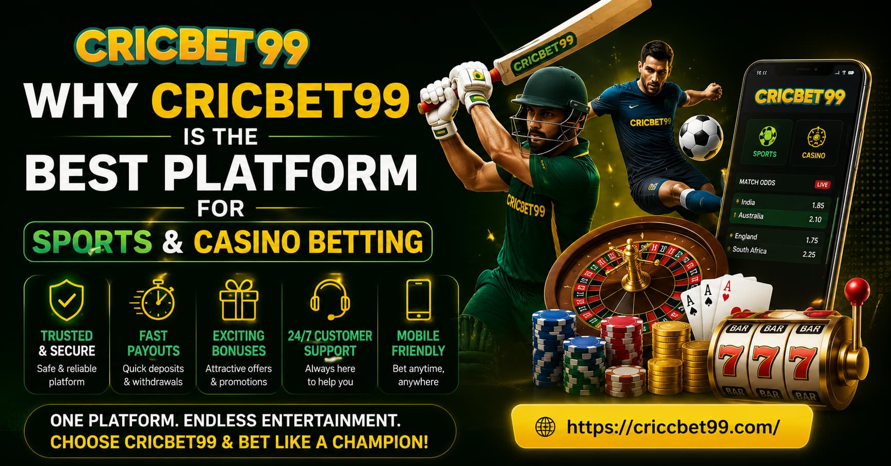 Why Cricbet99 Is the Best Platform for Sports & Casino Betting