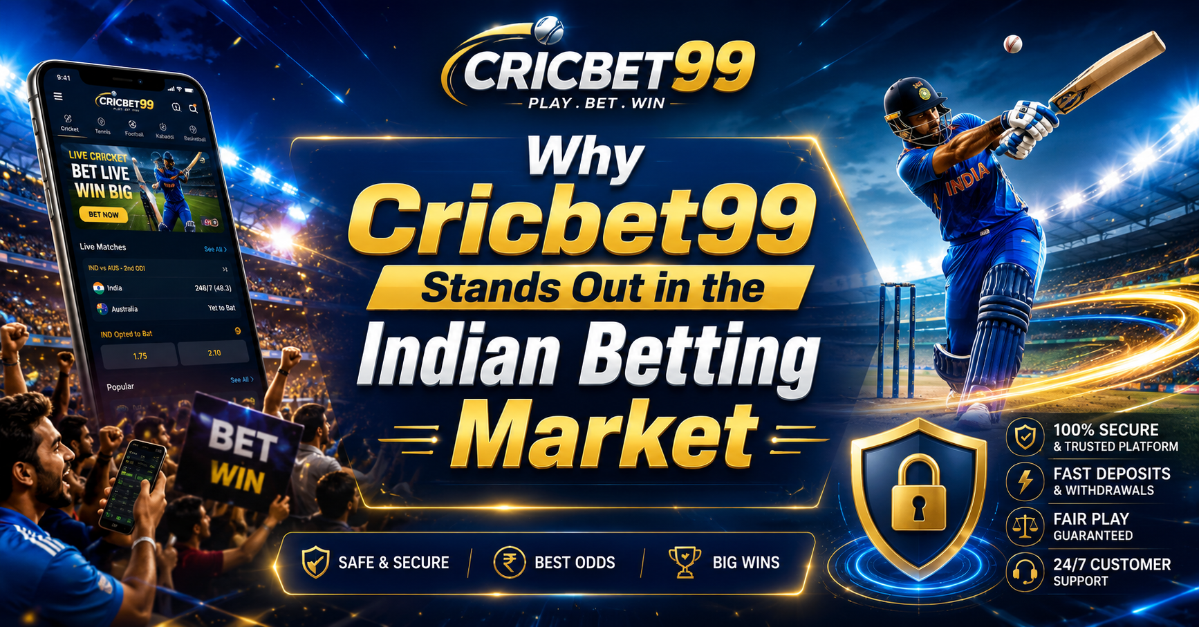 Why Cricbet99 Stands Out in the Indian Betting Market