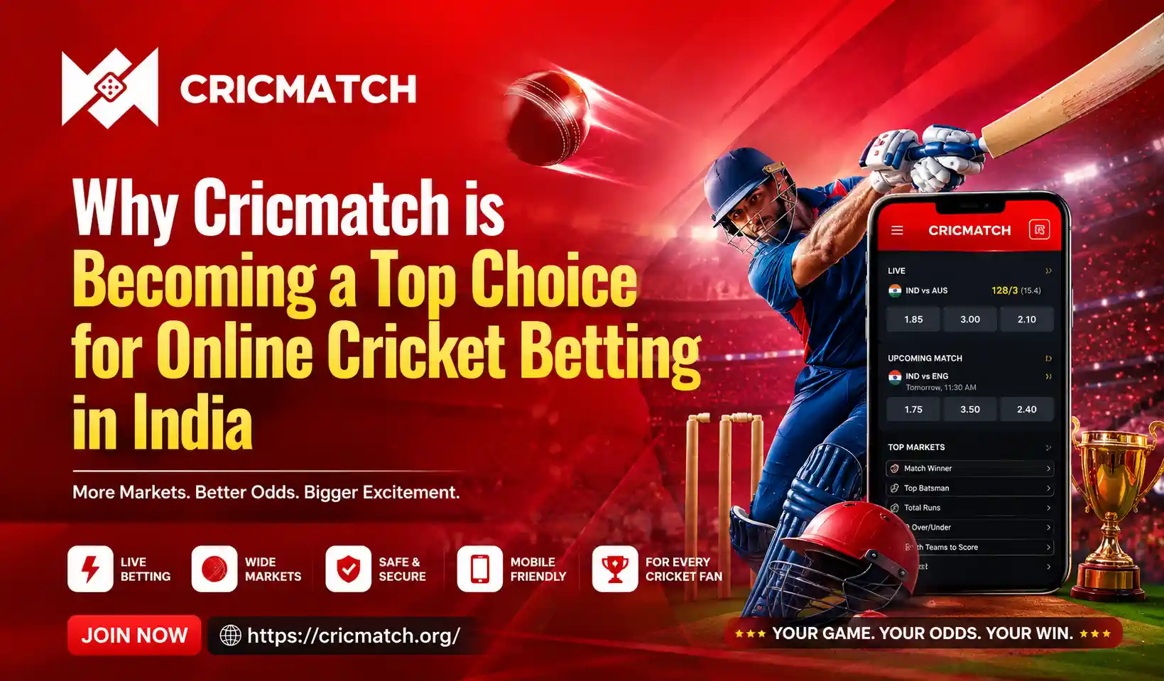 Why Cricmatch is Becoming a Top Choice for Online Cricket Betting in India