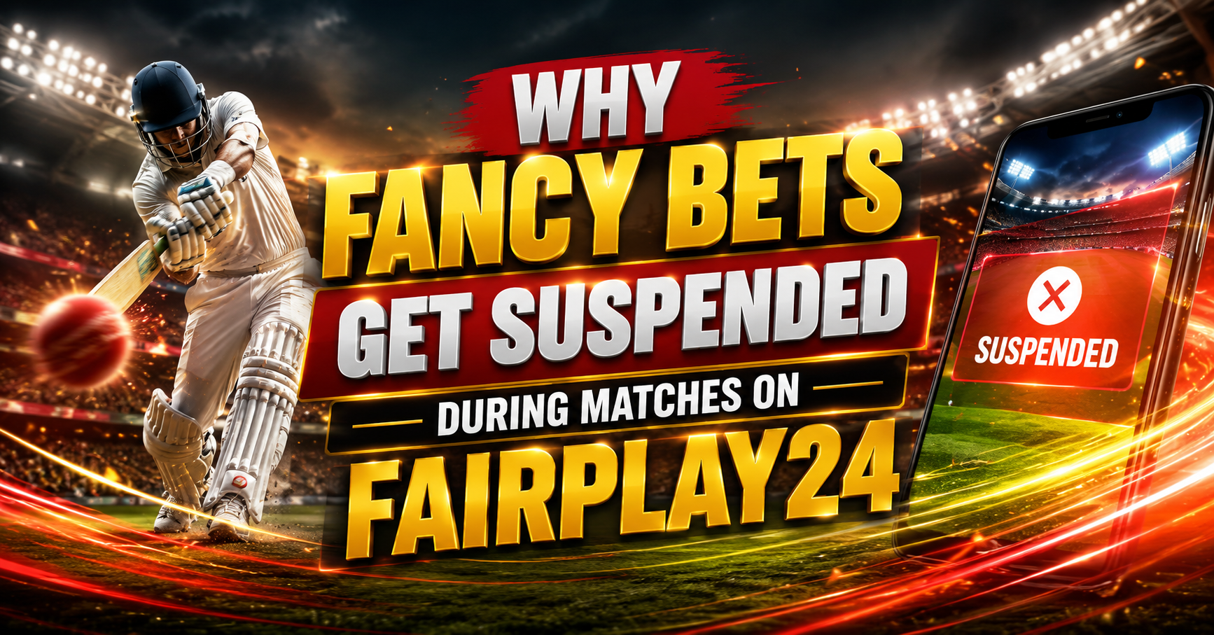 Why Fancy Bets Get Suspended During Matches on Fairplay24