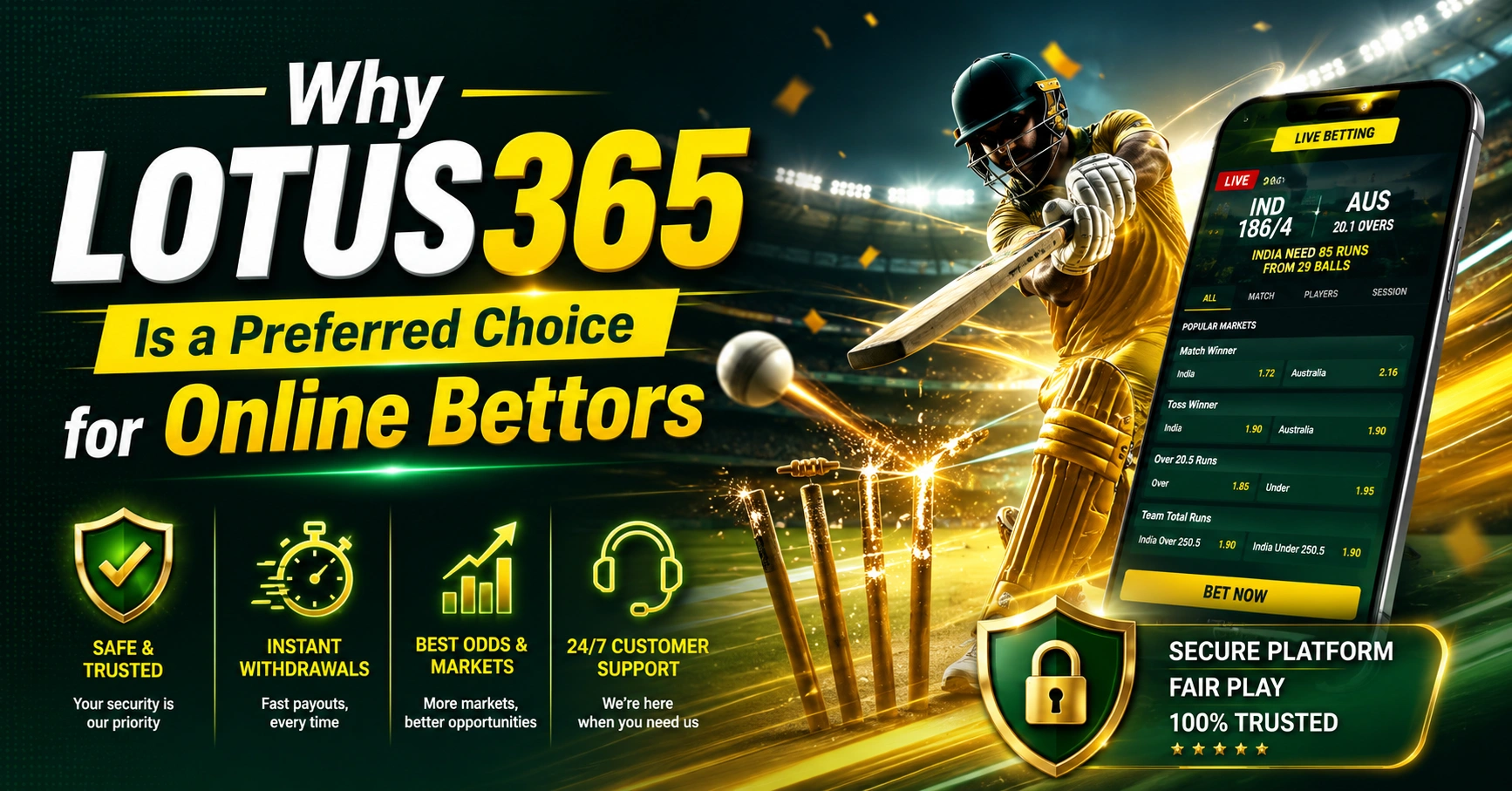 Why Lotus365 Is a Preferred Choice for Online Bettors