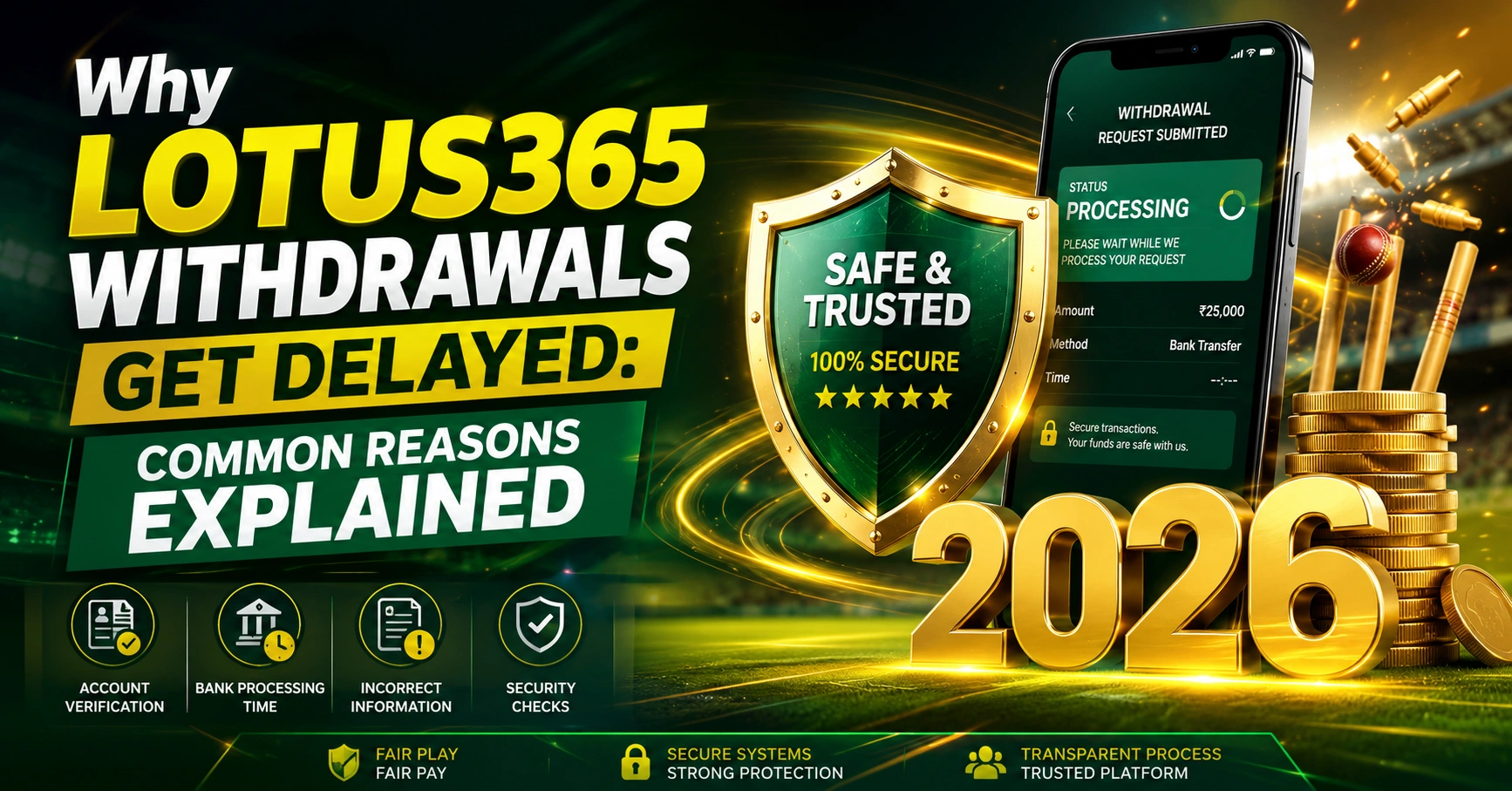 Why Lotus365 Withdrawals Get Delayed: Common Reasons Explained