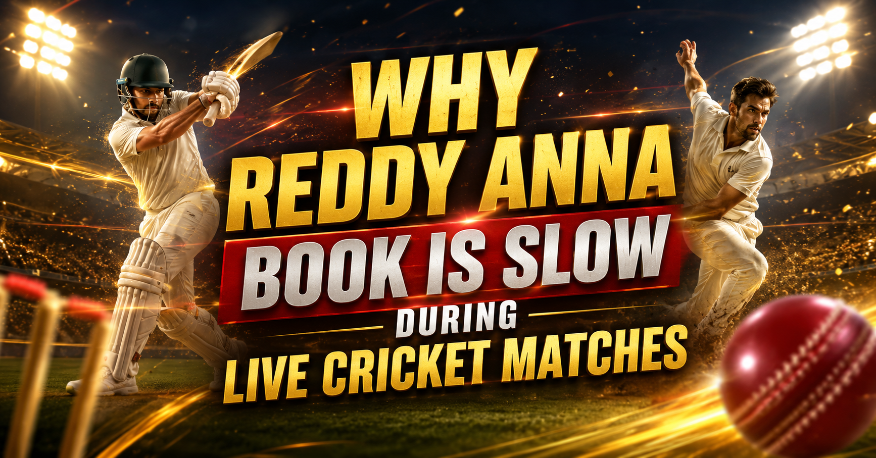 Why Reddy Anna Book Is Slow During Live Cricket Matches