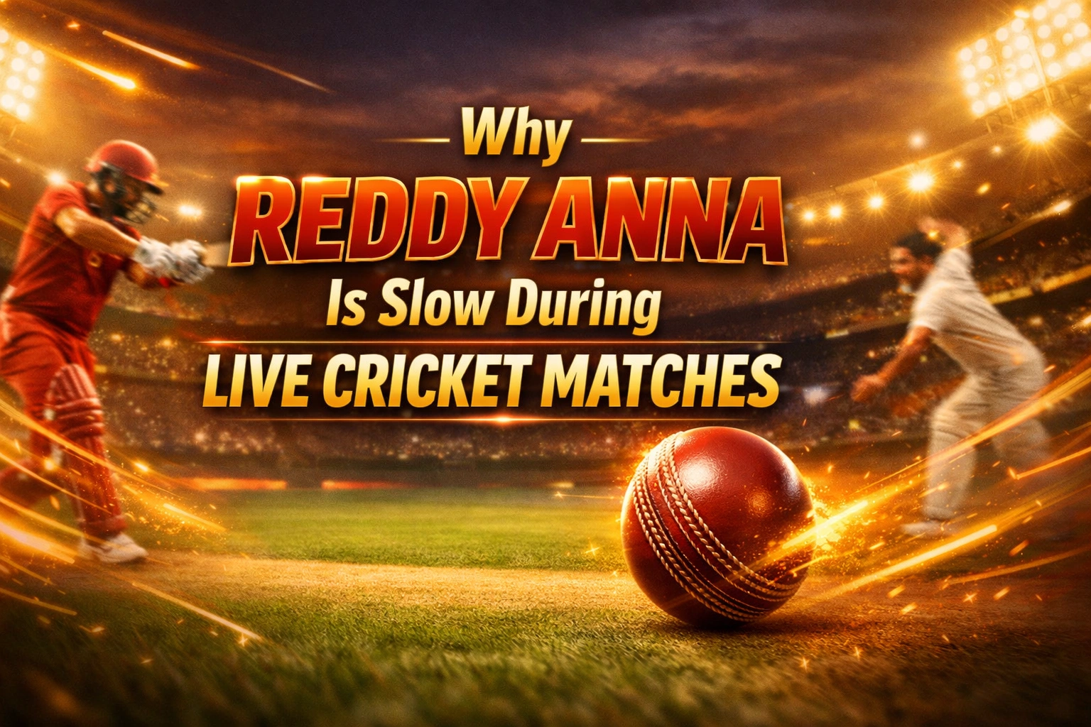 Why Reddy Anna Is Slow During Live Cricket Matches