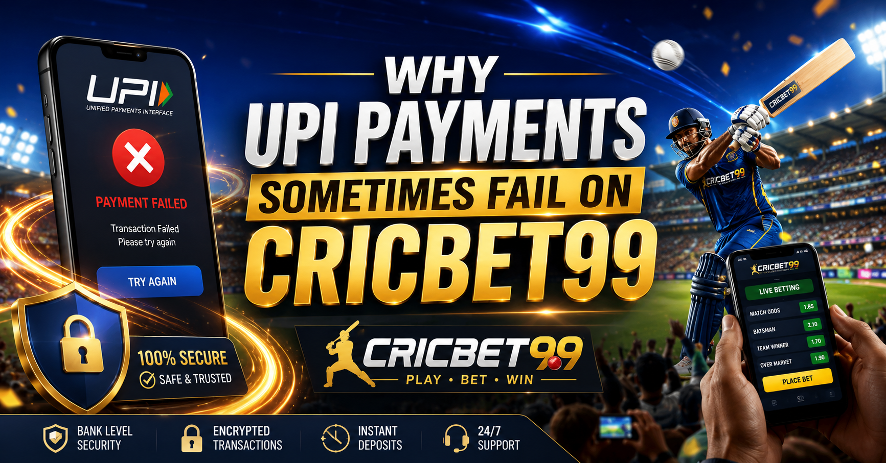 Why UPI Payments Sometimes Fail on Cricbet99